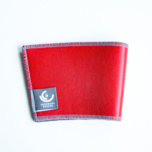 Red Leather Cup Sleeve