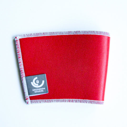 Red Leather Cup Sleeve