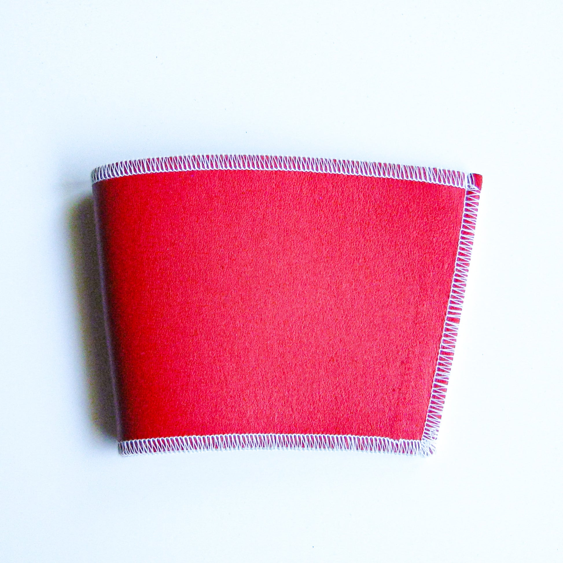 Red Leather Cup Sleeve
