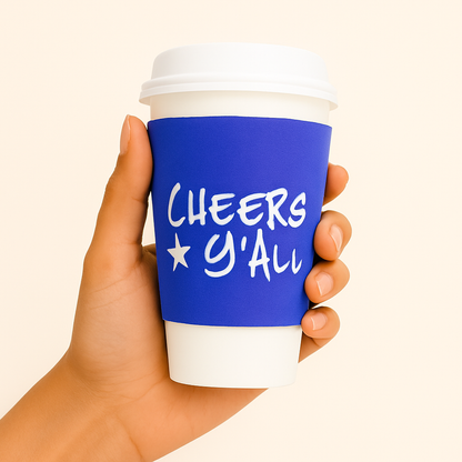Cheers Y'all - Cup Sleeve