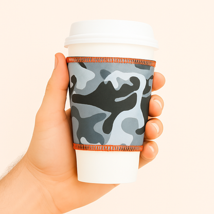 Gray Camo - Cup Sleeve