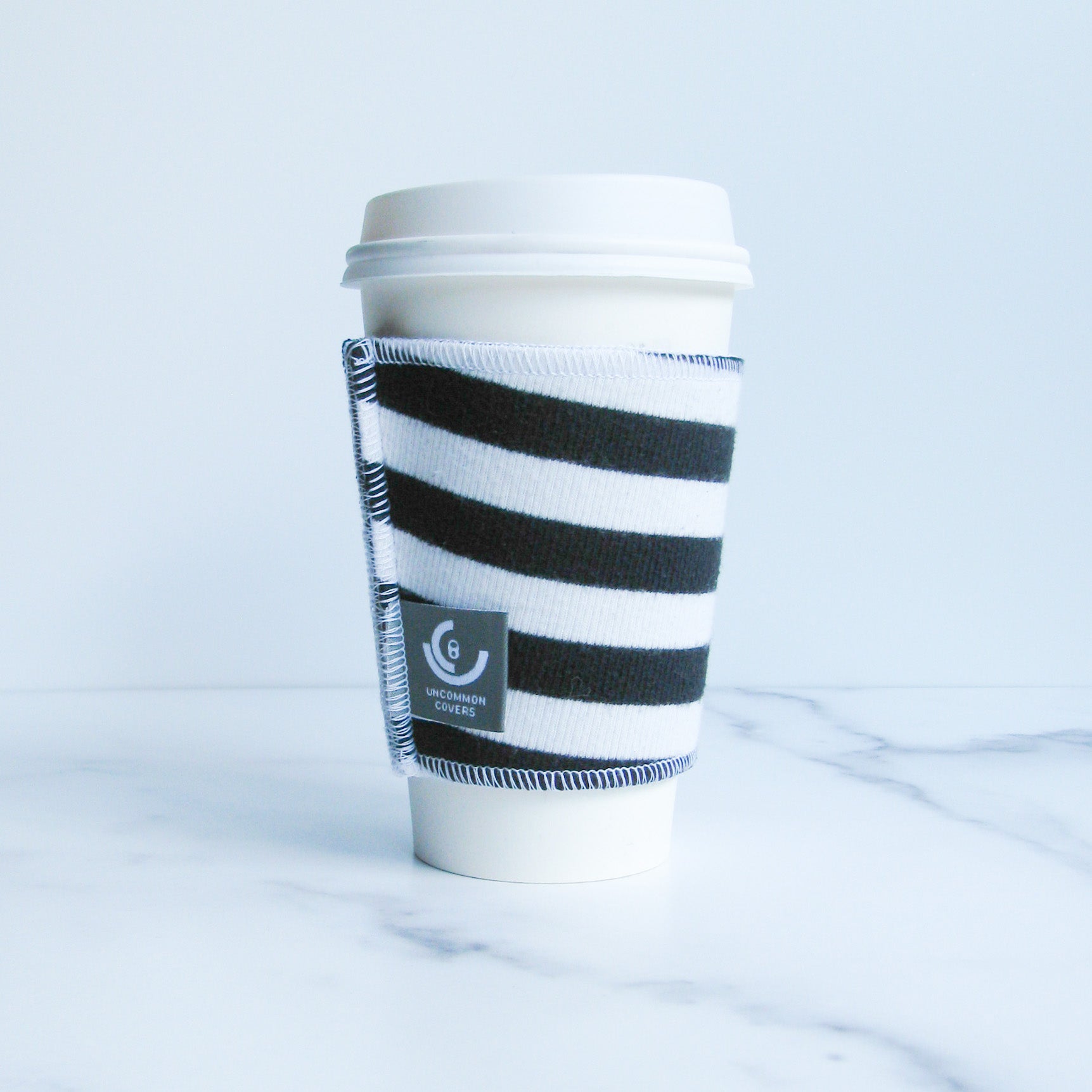 Striped Upcycled Drinkwear Cup Sleeve