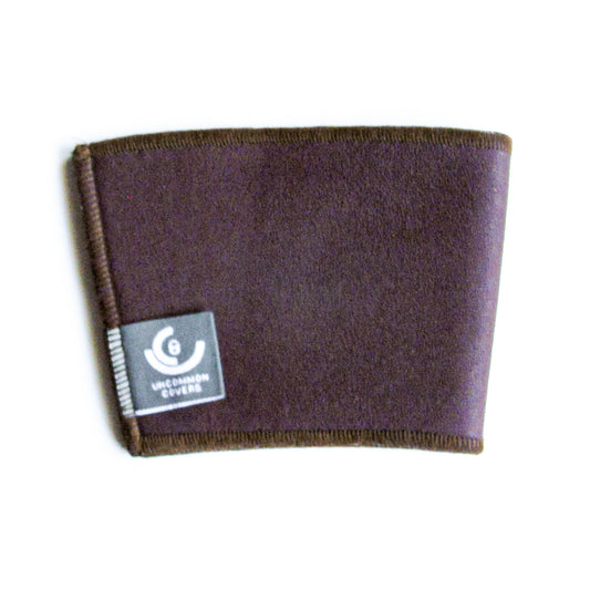 Maroon Leather Cup Sleeve