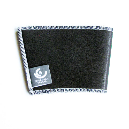 Black Leather Cup Sleeve