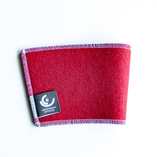 Red & white cup sleeve