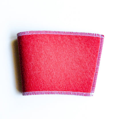 Red & white cup sleeve
