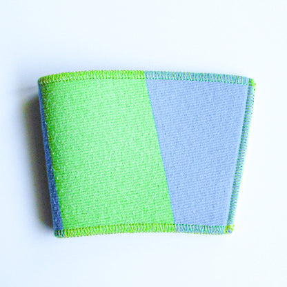 Green & blue cup sleeve